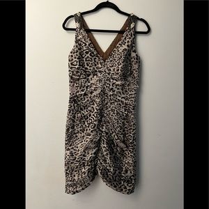 Silver Cheetah Cocktail Dress by Kurt Thomas